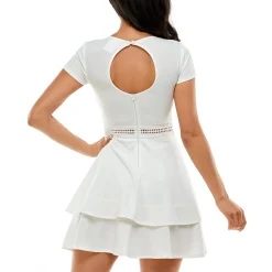 Bee Darlin Juniors Tiered Short Mini Dress