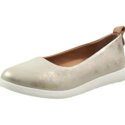 Bella Leather Slip On Flat Shoes