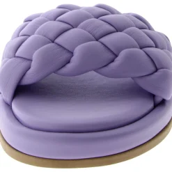 Bellissima Woven Slide Flat Sandals