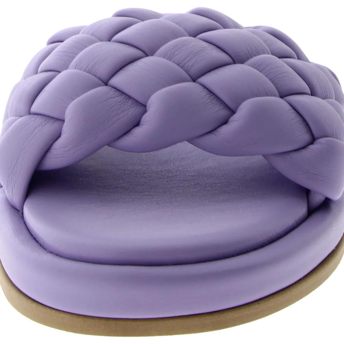 Bellissima Woven Slide Flat Sandals