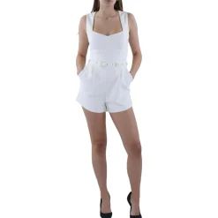 Belted Sleeveless Romper