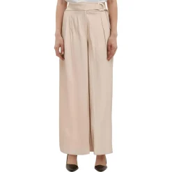 Belted Suit Separate Wide Leg Pants