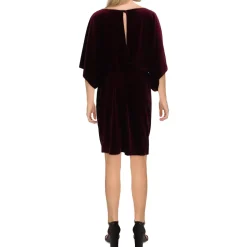 Belted Velvet Wrap Dress