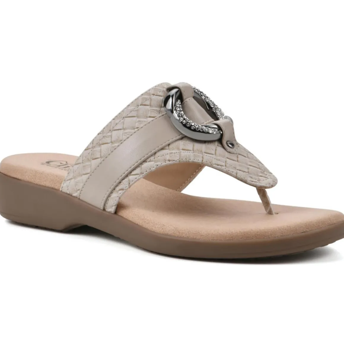 Benedict Faux Leather Thong Sandals