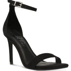 Bethie Faux Suede Square Toe Heels