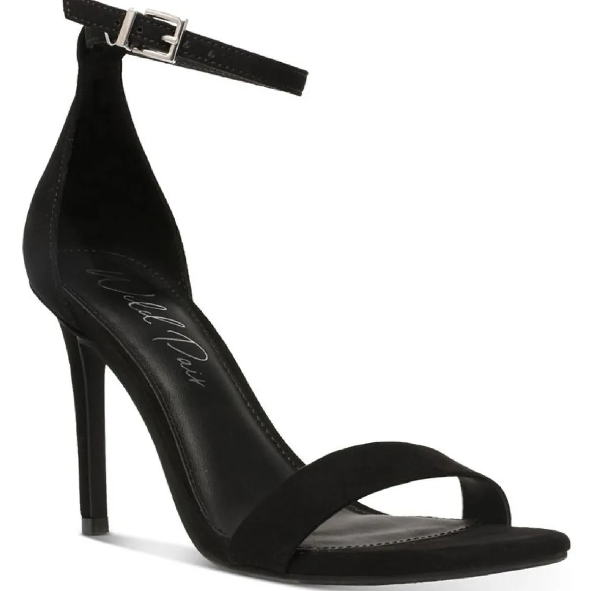 Bethie Faux Suede Square Toe Heels