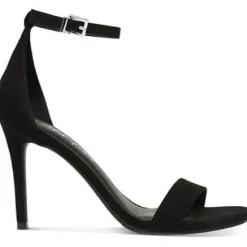 Bethie Faux Suede Square Toe Heels