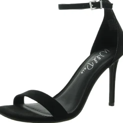 Bethie Faux Suede Square Toe Heels