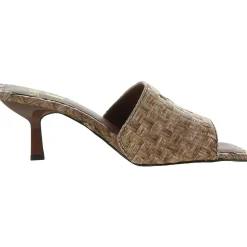 Betty 4 Woven Slip On Heels
