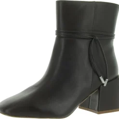 Beverley Faux Leather Square Toe Booties