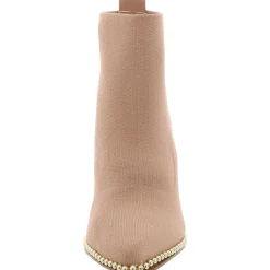 Beya Beaded Pointed Toe Booties