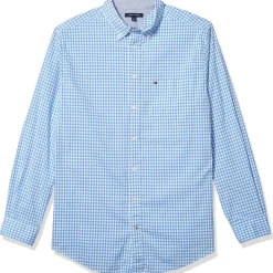 Big & Tall Checkered Cotton Button-Down Shirt