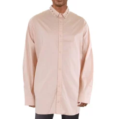 Big & Tall Cotton Blend Studded Button-Down Shirt