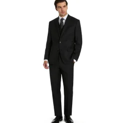 Big & Tall Kaplan Stretch Wool Two-Button Blazer