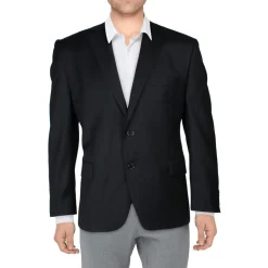 Big & Tall Lattimore Pocket Wool Two-Button Blazer