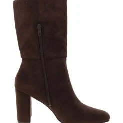Billow Block Heel Zipper Mid-Calf Boots
