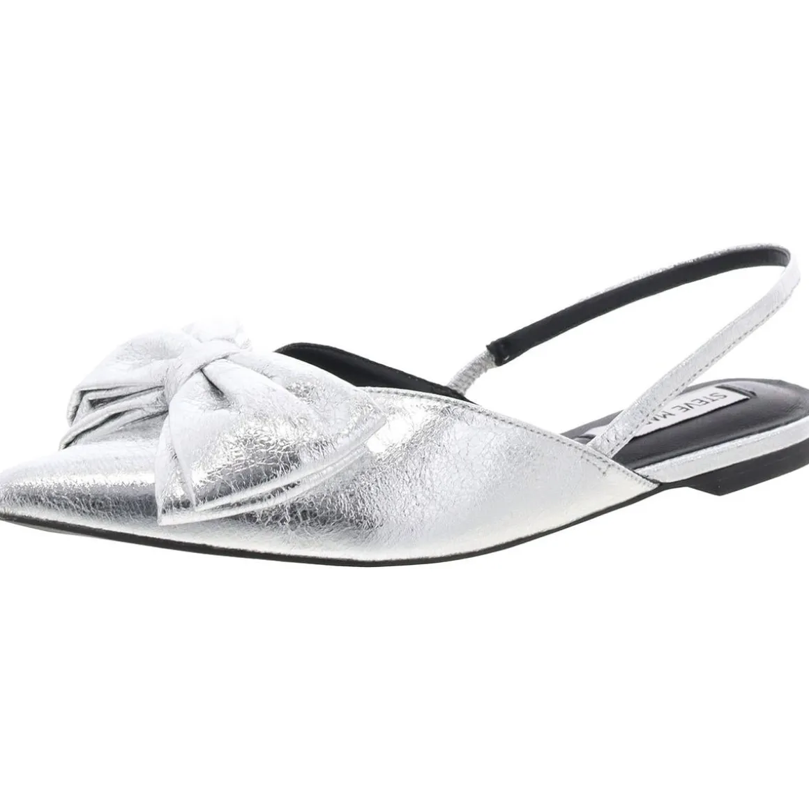 Bimbi Faux Leather Metallic Slingbacks