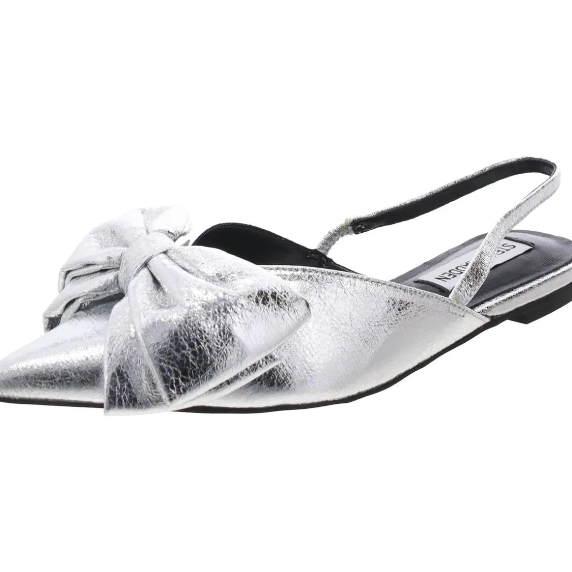 Bimbi Faux Leather Metallic Slingbacks