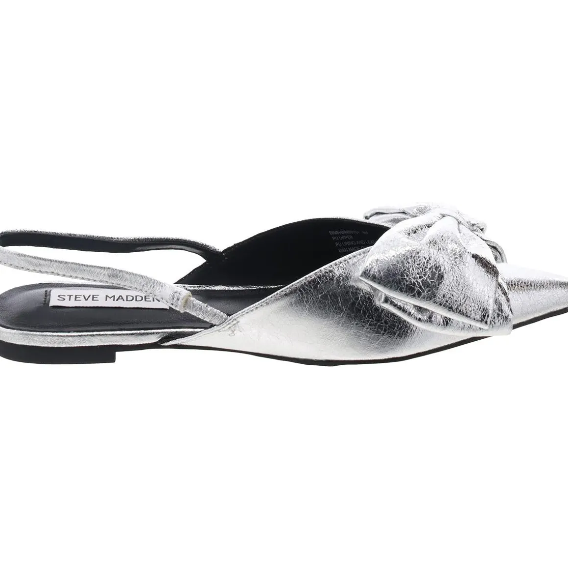 Bimbi Faux Leather Metallic Slingbacks