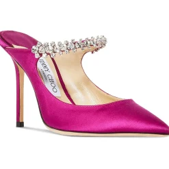 Bing 100 Rhinestone Pointed Toe Mules