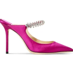 Bing 100 Rhinestone Pointed Toe Mules