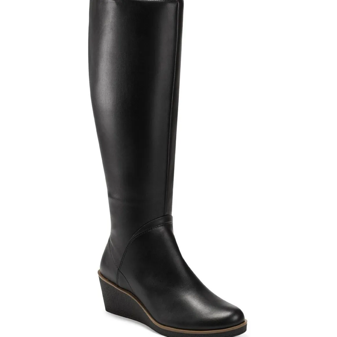 Binocular Suede Cold-Weather Knee-High Boots
