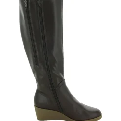 Binocular Suede Cold-Weather Knee-High Boots