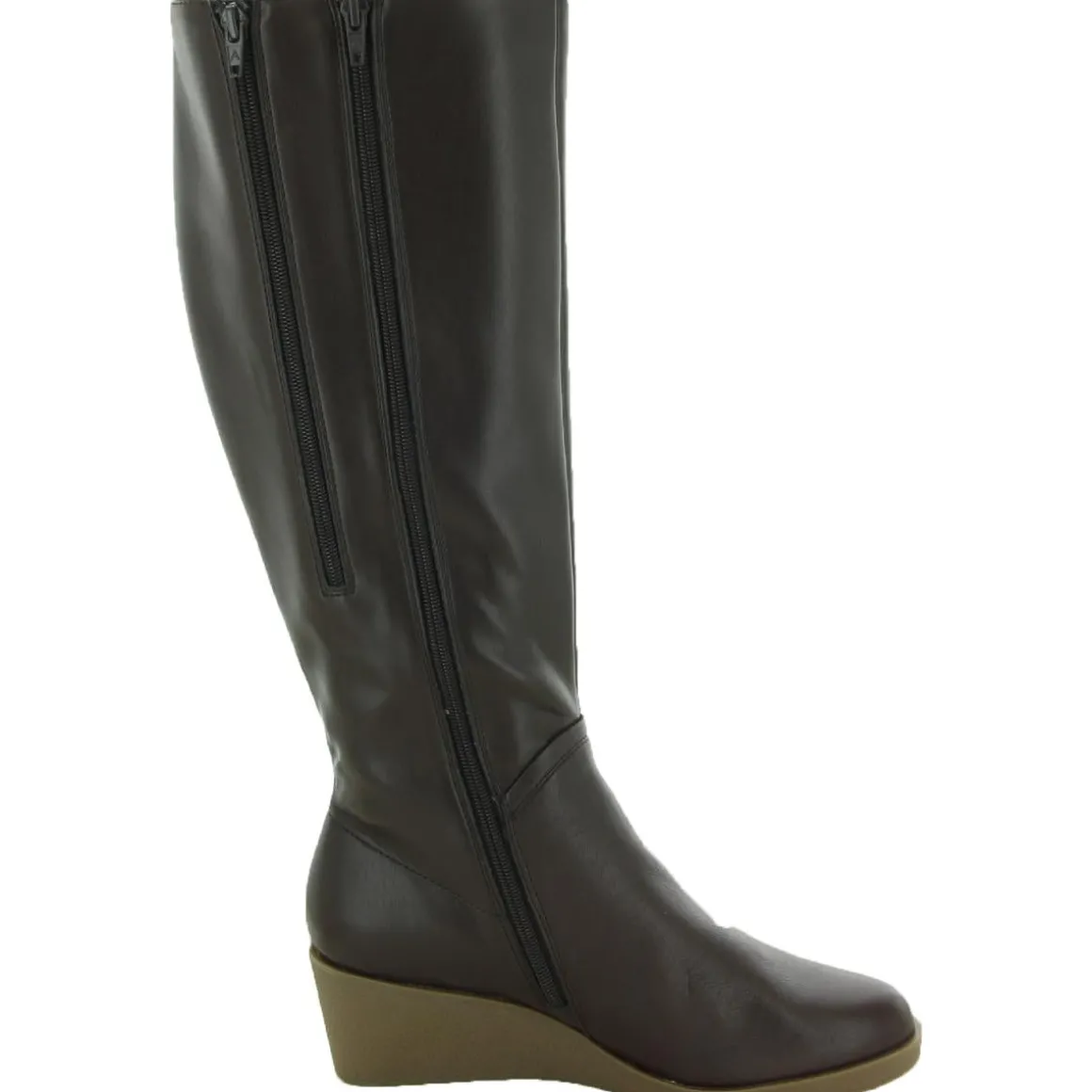 Binocular Suede Cold-Weather Knee-High Boots