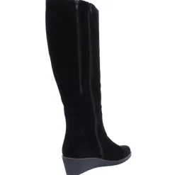 Binocular Suede Cold-Weather Knee-High Boots