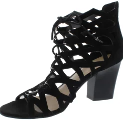 Blair Suede Criss-Cross Front Dress Sandals