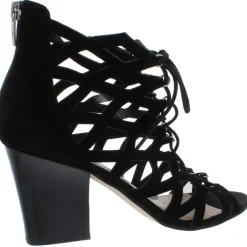 Blair Suede Criss-Cross Front Dress Sandals