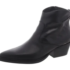 Blake Zipper Leather Booties