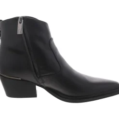 Blake Zipper Leather Booties
