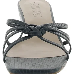 Blayke Faux Leather Slip-On Wedge Sandals