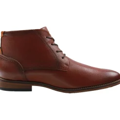 Blaze Faux Leather Lace-Up Chukka Boots