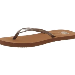 Bliss Nights Faux Leather Flip-Flops