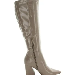 Block Heel Knee-High Boots