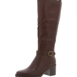 Block Heel Knee-High Boots