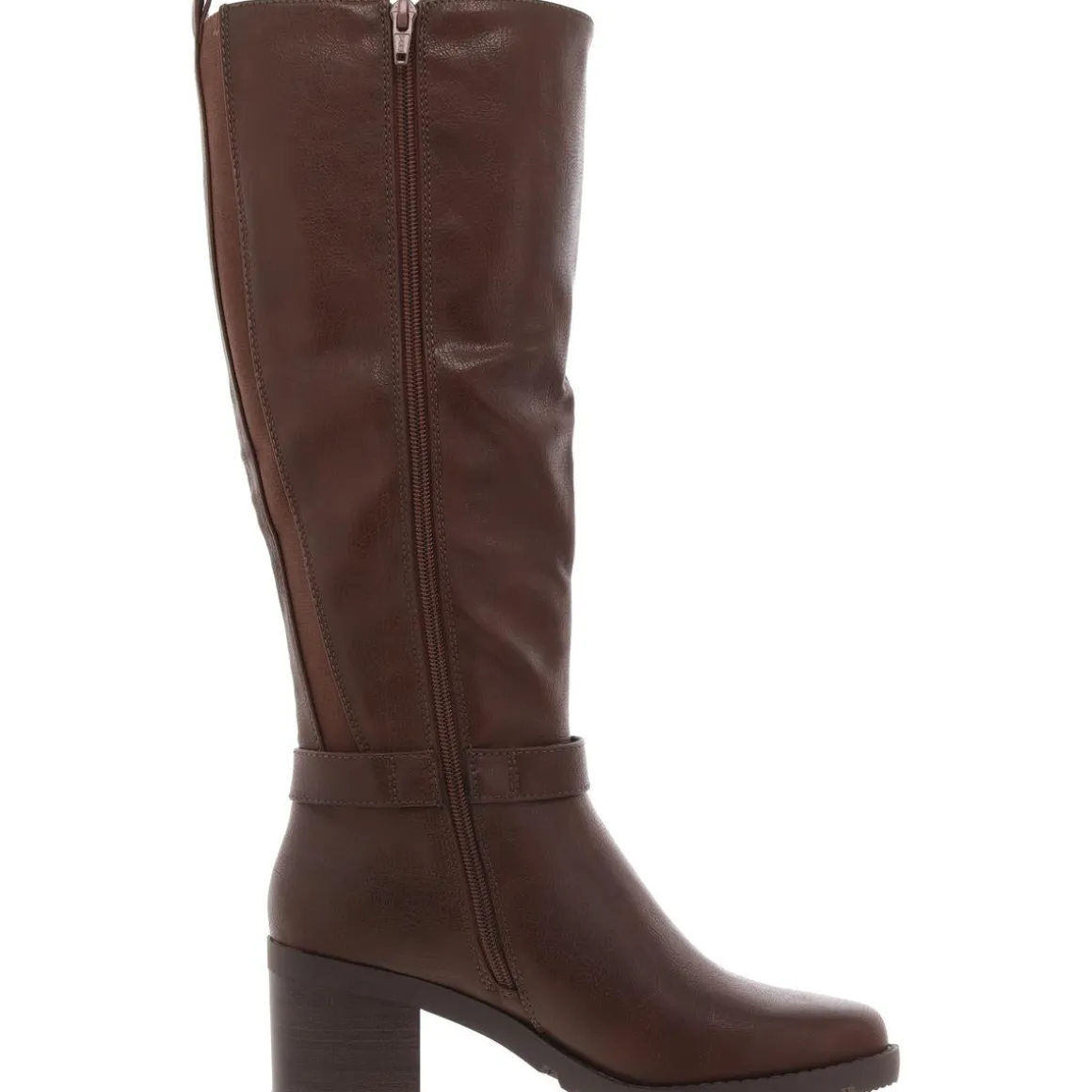 Block Heel Knee-High Boots