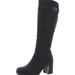 Block Heel Knee-High Boots