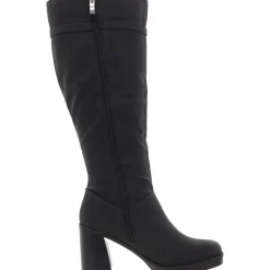 Block Heel Knee-High Boots