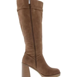 Block Heel Knee-High Boots