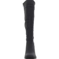 Block Heel Knee-High Boots