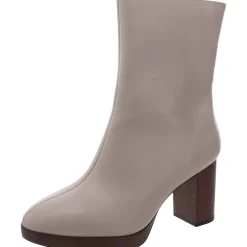 Block Heel Mid-Calf Boots