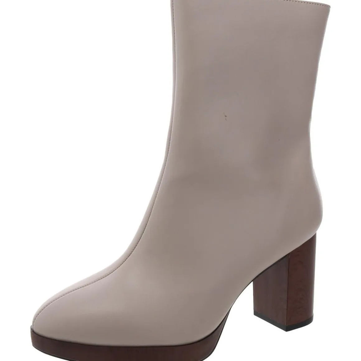 Block Heel Mid-Calf Boots