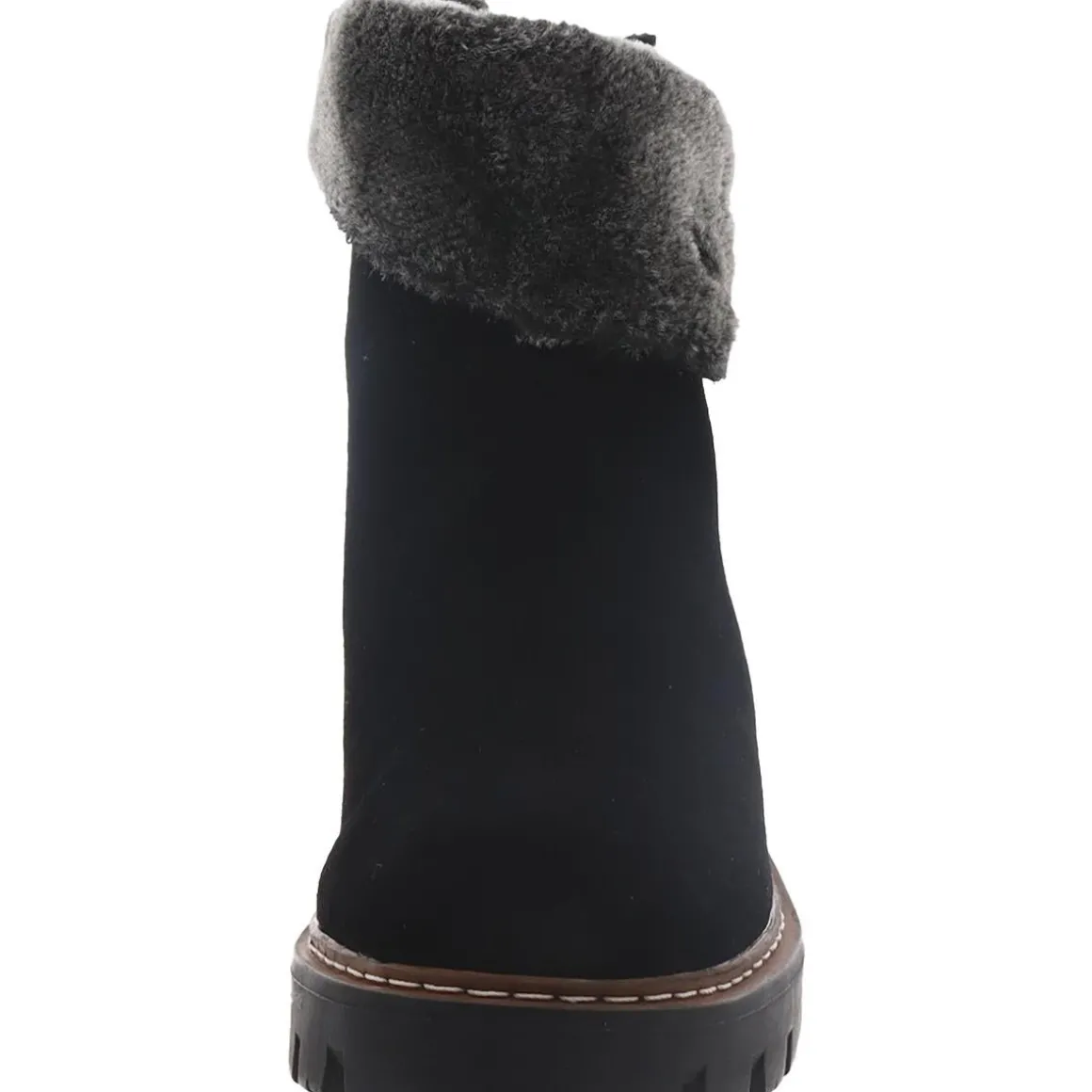 Block Heel Mid-Calf Boots