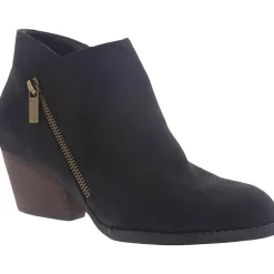 Bobbi Zipper Block Heel Booties