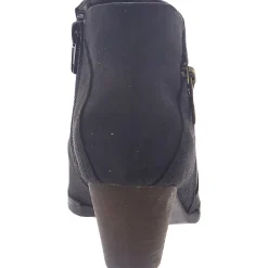 Bobbi Zipper Block Heel Booties