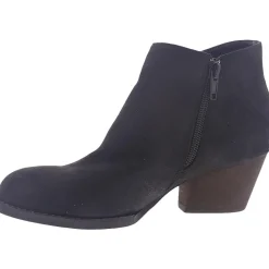 Bobbi Zipper Block Heel Booties