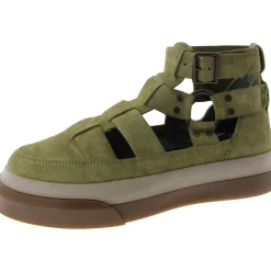 BODHI Leather Ankle Strap Strappy Sandals